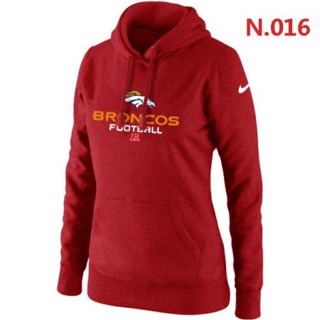 Denver Broncos Women's Nike Critical Victory Pullover Hoodie Red