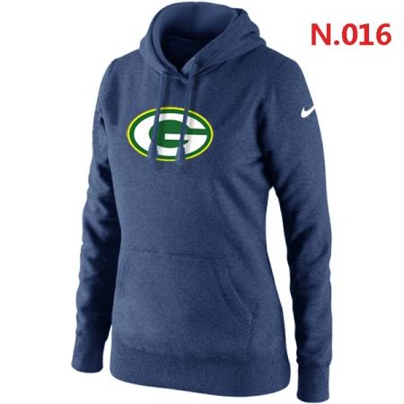 Green Bay Packers Women's Nike Club Rewind Pullover Hoodie ?C Dark blue