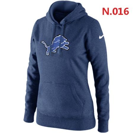 Detroit Lions Women's Nike Club Rewind Pullover Hoodie ?C Dark blue