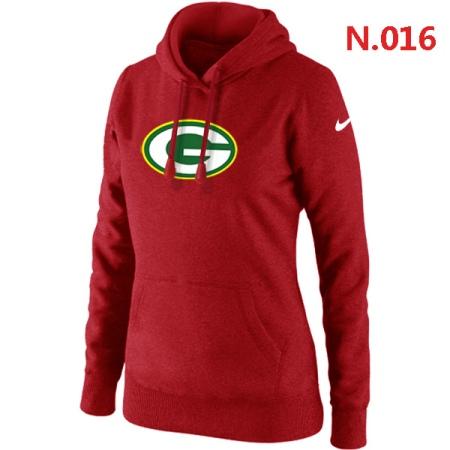 Green Bay Packers Women's Nike Club Rewind Pullover Hoodie ?C Red