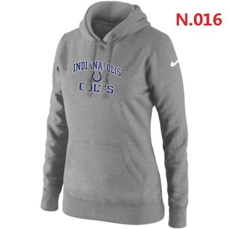 Indianapolis Colts Women's Nike Heart & Soul Pullover Hoodie Light grey