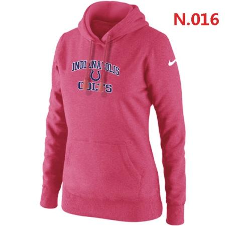Indianapolis Colts Women's Nike Heart & Soul Pullover Hoodie Pink