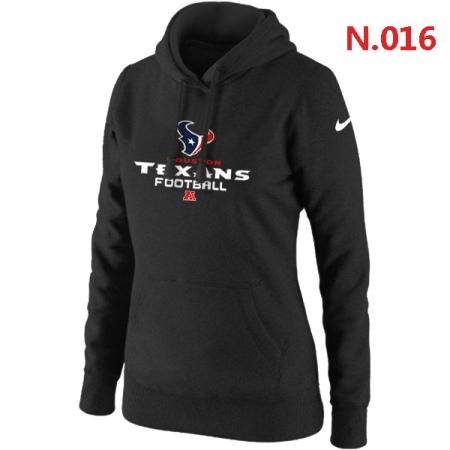 Houston Texans Women's Nike Critical Victory Pullover Hoodie Black