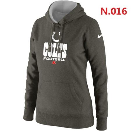 Indianapolis Colts Women's Nike Critical Victory Pullover Hoodie Dark grey