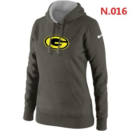Green Bay Packers Women's Nike Club Rewind Pullover Hoodie ?C Dark grey 2