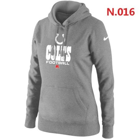 Indianapolis Colts Women's Nike Critical Victory Pullover Hoodie Light grey
