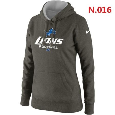 Detroit Lions Women's Nike Critical Victory Pullover Hoodie Dark grey