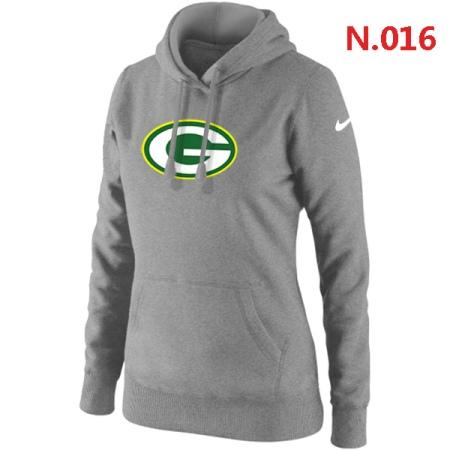 Green Bay Packers Women's Nike Club Rewind Pullover Hoodie ?C Light grey