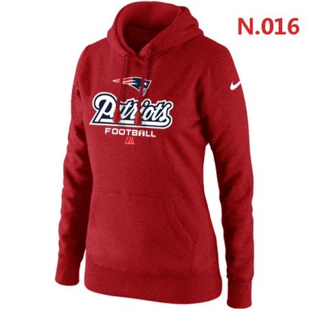 New England Patriots Women's Nike Critical Victory Pullover Hoodie Red