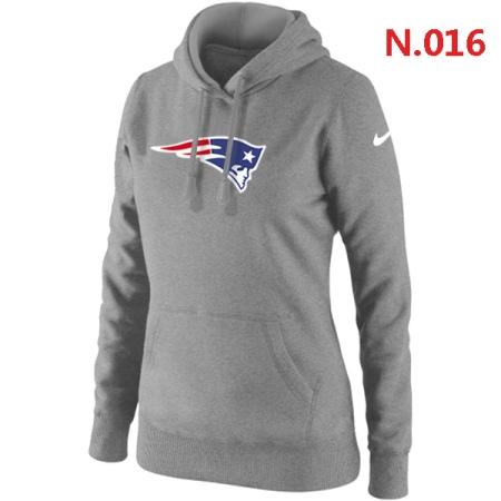 New England Patriots Women's Nike Club Rewind Pullover Hoodie ?C Light grey