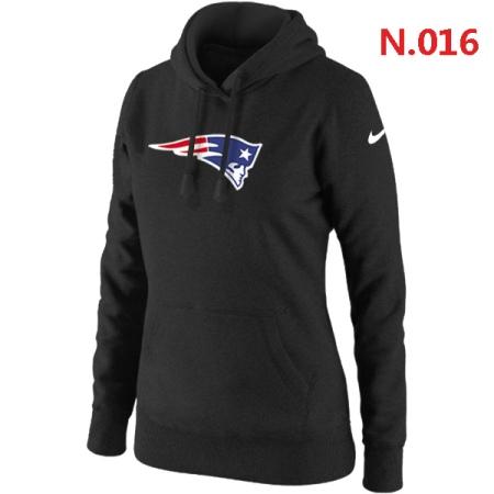 New England Patriots Women's Nike Club Rewind Pullover Hoodie ?C Black