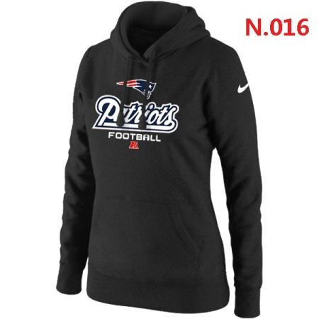 New England Patriots Women's Nike Critical Victory Pullover Hoodie Black