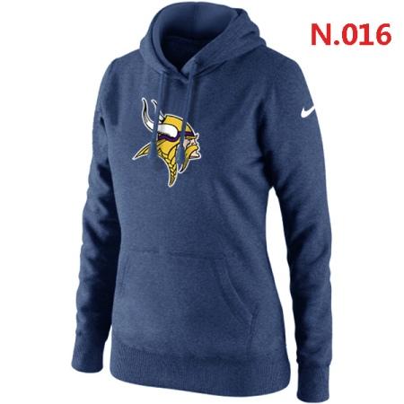 Minnesota Vikings Women's Nike Club Rewind Pullover Hoodie ?C Dark blue
