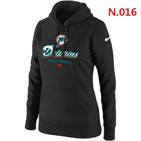 Miami Dolphins Women's Nike Critical Victory Pullover Hoodie Black