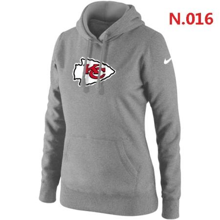 Kansas City Chiefs Women's Nike Club Rewind Pullover Hoodie ?C Light grey