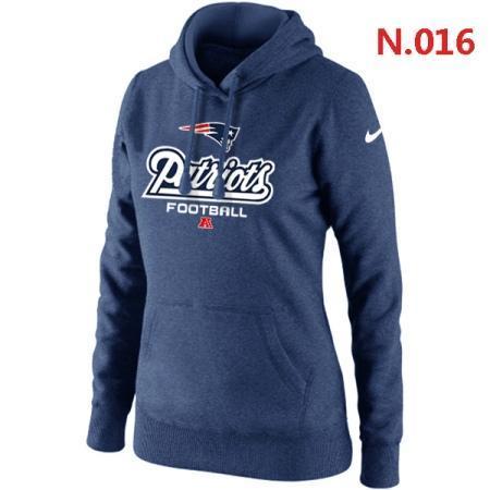 New England Patriots Women's Nike Critical Victory Pullover Hoodie Dark blue