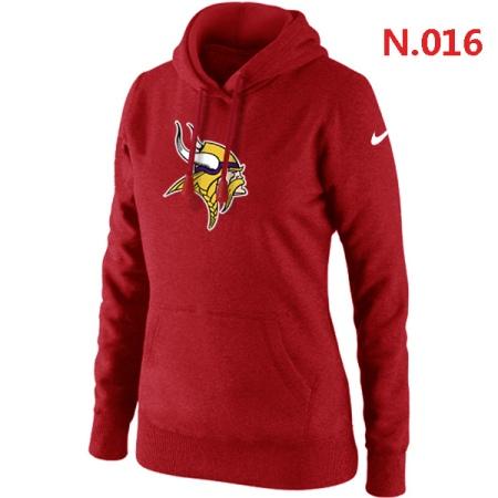 Minnesota Vikings Women's Nike Club Rewind Pullover Hoodie ?C Red