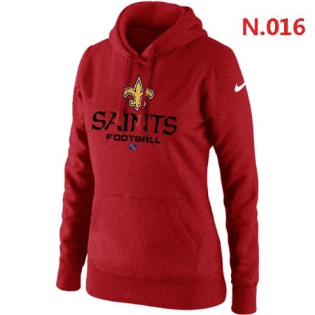 New Orleans Saints Women's Nike Critical Victory Pullover Hoodie Red