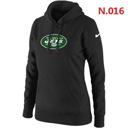 New York Jets Women's Nike Club Rewind Pullover Hoodie ?C Black