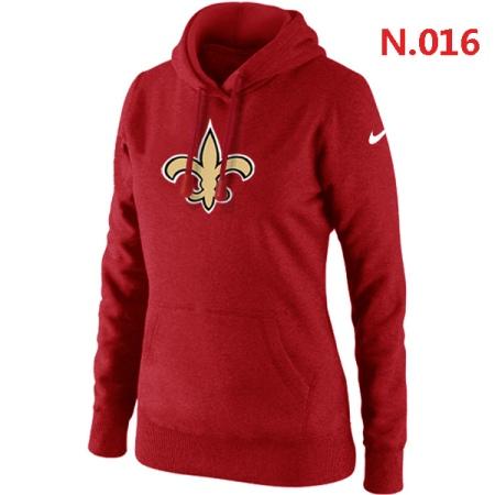 New Orleans Saints Women's Nike Club Rewind Pullover Hoodie ?C Red