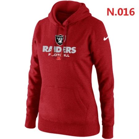 Oakland Raiders Women's Nike Critical Victory Pullover Hoodie Red