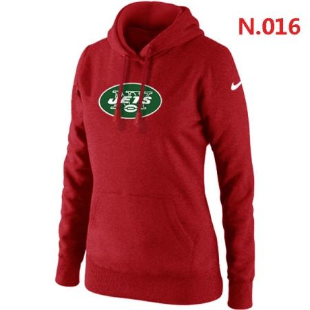 New York Jets Women's Nike Club Rewind Pullover Hoodie ?C Red