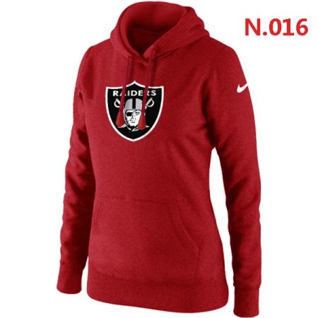 Oakland Raiders Women's Nike Club Rewind Pullover Hoodie ?C Red