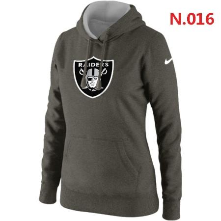 Oakland Raiders Women's Nike Club Rewind Pullover Hoodie ?C Dark grey