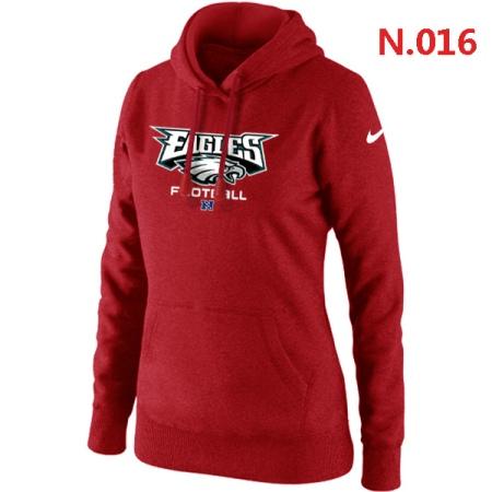 Philadelphia Eagles Women's Nike Critical Victory Pullover Hoodie Red