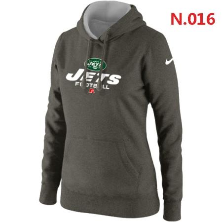 New York Jets Women's Nike Critical Victory Pullover Hoodie Dark grey