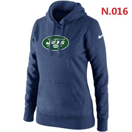 New York Jets Women's Nike Club Rewind Pullover Hoodie ?C Dark blue
