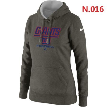 New York Giants Women's Nike Critical Victory Pullover Hoodie Dark grey