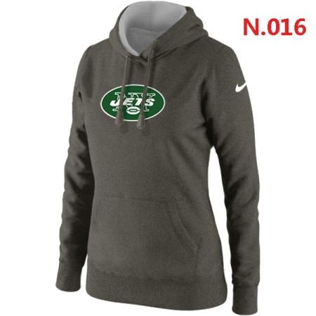 New York Jets Women's Nike Club Rewind Pullover Hoodie ?C Dark grey