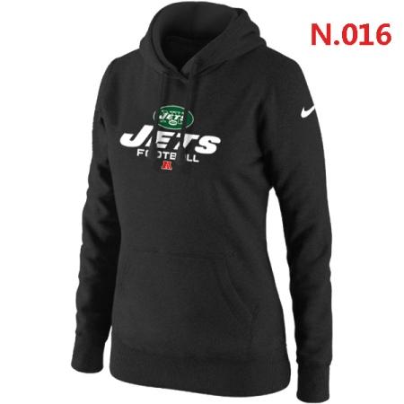 New York Jets Women's Nike Critical Victory Pullover Hoodie Black