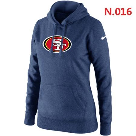 San Francisco 49ers Women's Nike Club Rewind Pullover Hoodie ?C Dark blue