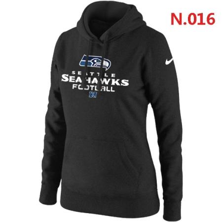 Seattle Seahawks Women's Nike Critical Victory Pullover Hoodie Black