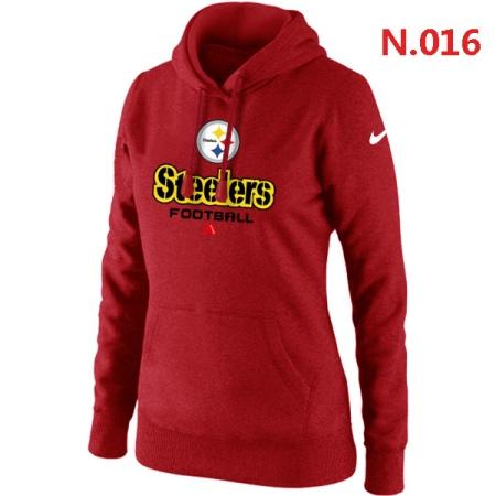 Pittsburgh Steelers Women's Nike Critical Victory Pullover Hoodie Red