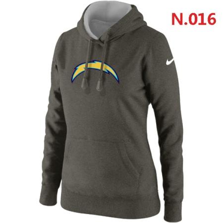 San Diego Charger Women's Nike Club Rewind Pullover Hoodie ?C Dark grey
