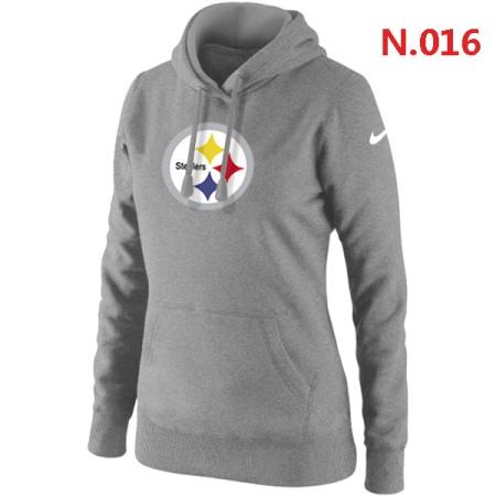 Pittsburgh Steelers Women's Nike Club Rewind Pullover Hoodie ?C Light grey