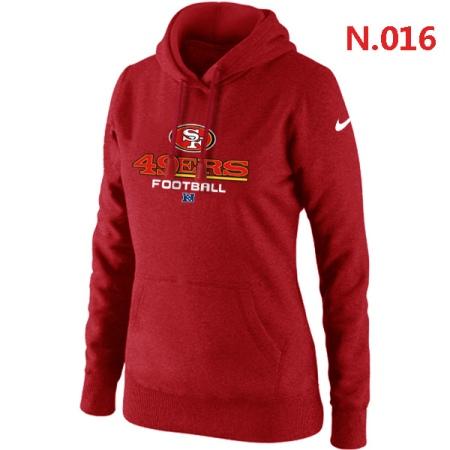 San Francisco 49ers Women's Nike Critical Victory Pullover Hoodie Red
