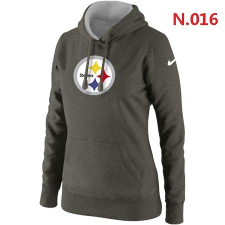 Pittsburgh Steelers Women's Nike Club Rewind Pullover Hoodie ?C Dark grey