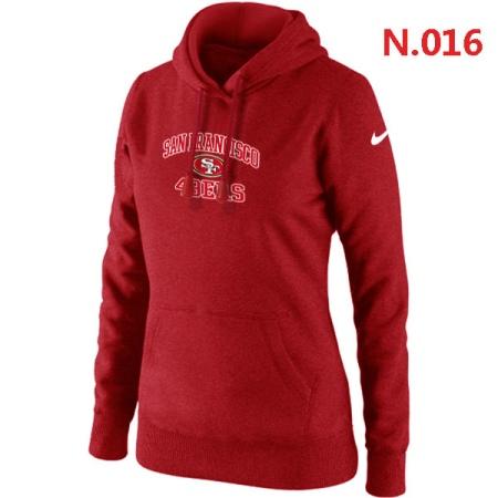 San Francisco 49ers Women's Nike Heart & Soul Pullover Hoodie Red