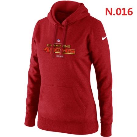 San Francisco 49ers Women's Nike Club Rewind Pullover Hoodie ?C Red 3