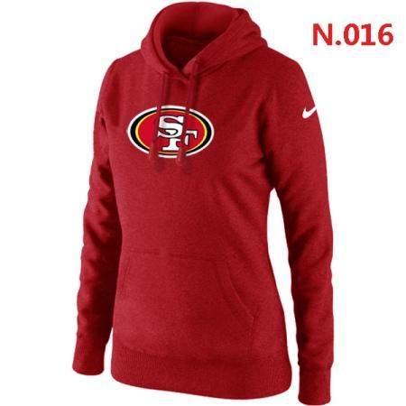 San Francisco 49ers Women's Nike Club Rewind Pullover Hoodie ?C Red