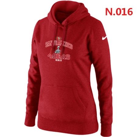 San Francisco 49ers Women's Nike Club Rewind Pullover Hoodie ?C Red 4