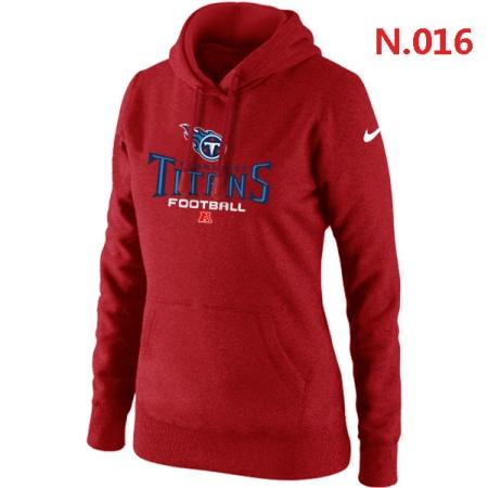 Tennessee Titans Women's Nike Critical Victory Pullover Hoodie Red