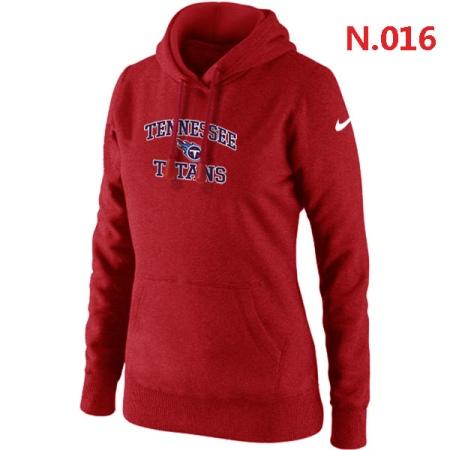Tennessee Titans Women's Nike Heart & Soul Pullover Hoodie Red