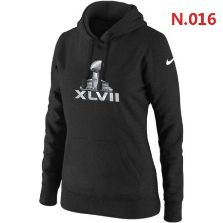 2013 Super Bowl XLVII Baltimore Ravens Women's Nike Club Rewind Pullover Hoodie ?C Black