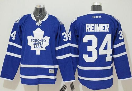 Toronto Maple Leafs #34 James Reimer Blue Stitched NHL Jersey