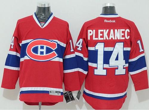Montreal Canadiens #14 Tomas Plekanec Stitched Red NHL Jersey